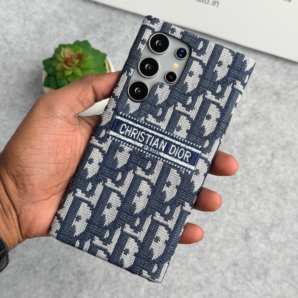 三星 Galaxy 豪華 C Dior 品牌設計保護殼