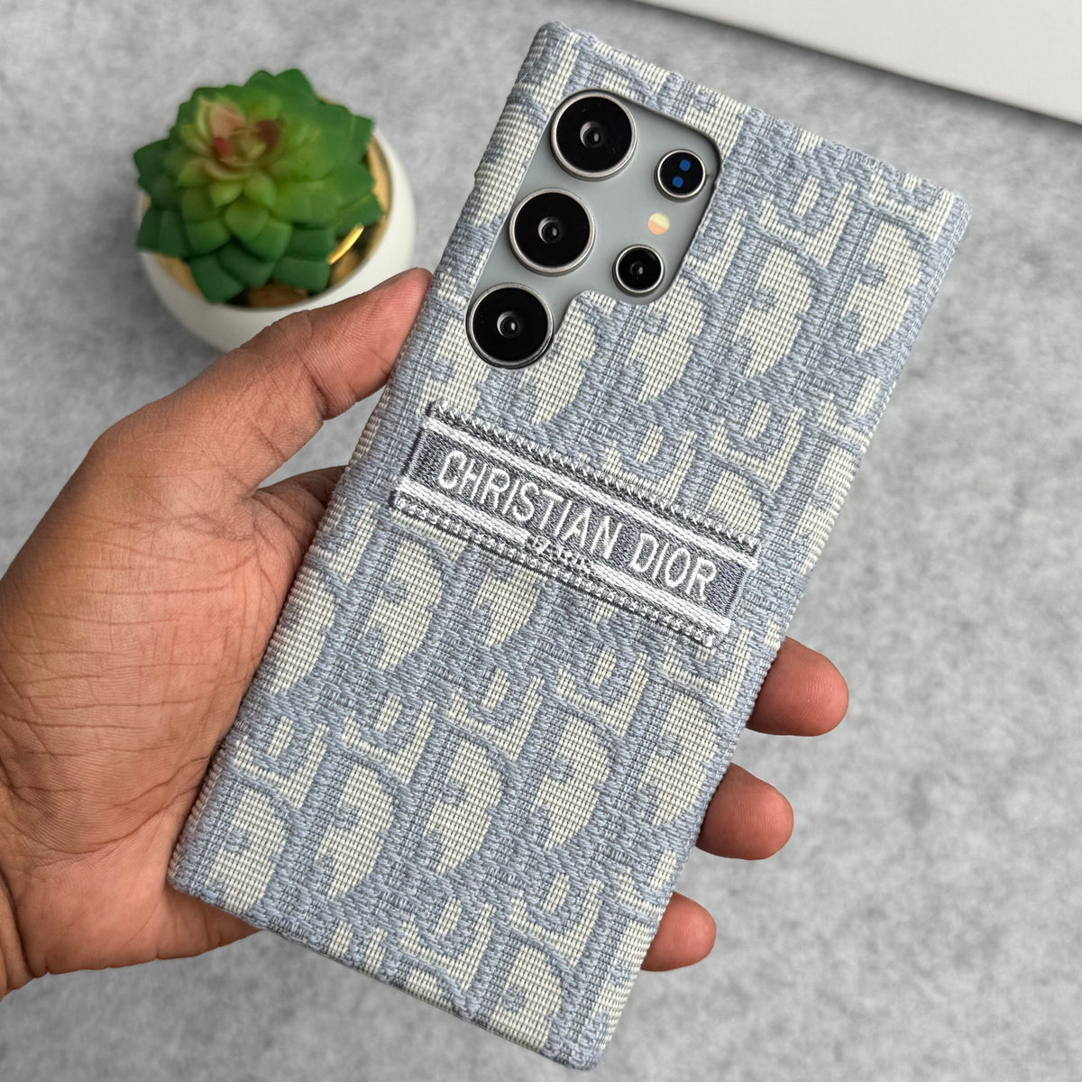 三星 Galaxy 豪華 C Dior 品牌設計保護殼