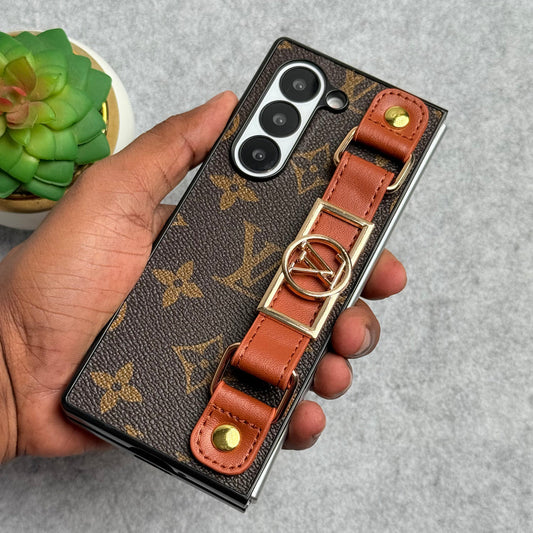 奢華品牌錶帶保護殼適用於三星 Z Fold 7-4