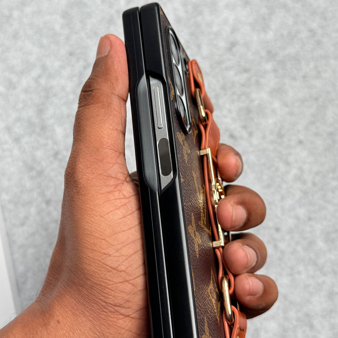 奢華品牌錶帶保護殼適用於三星 Z Fold 7-4