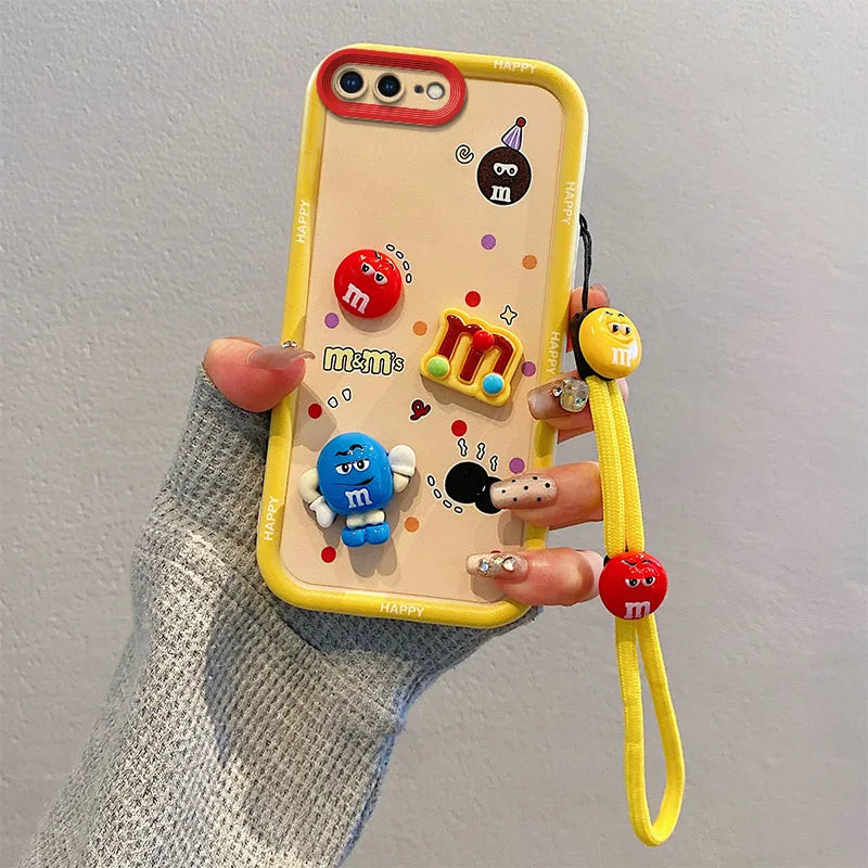 Custodia per telefono in pelliccia di Labubu Cartoon 3D per Samsung con custodia morbida in peluche Kuromi Toy