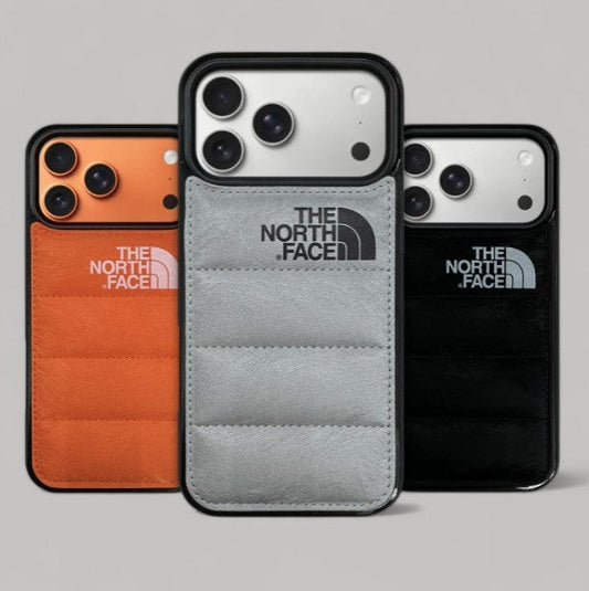 Capa para iPhone em camurça North Puffer