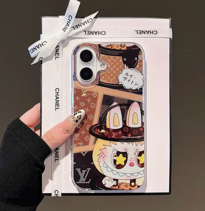 Monogram Cartoon Drip iPhone Case