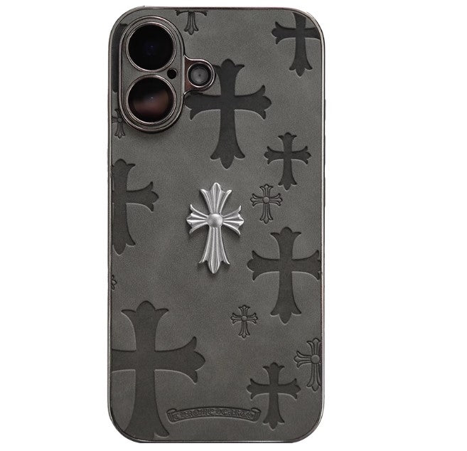 Gothic Luxe Cross Suede Case