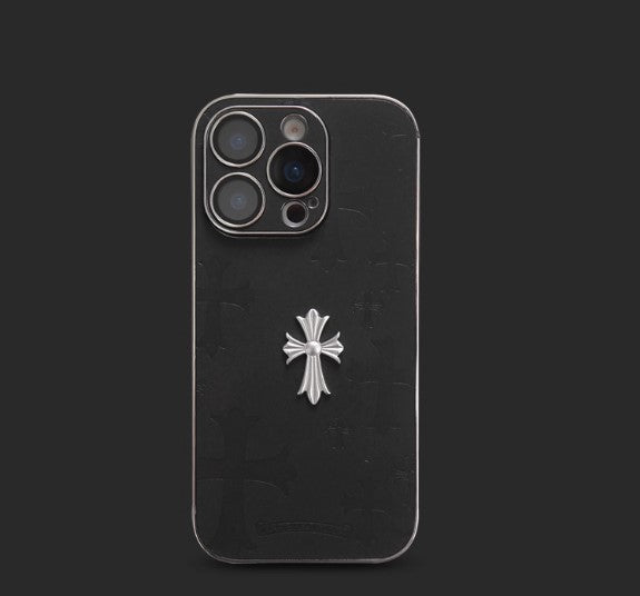 Gothic Luxe Cross Suede Case