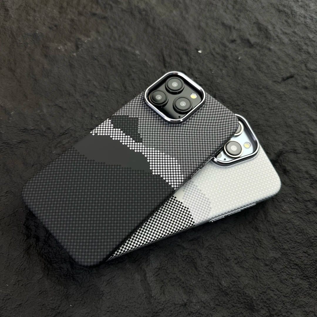 MagSafe-Compatible Phone Case with Abstract Pixel Design
