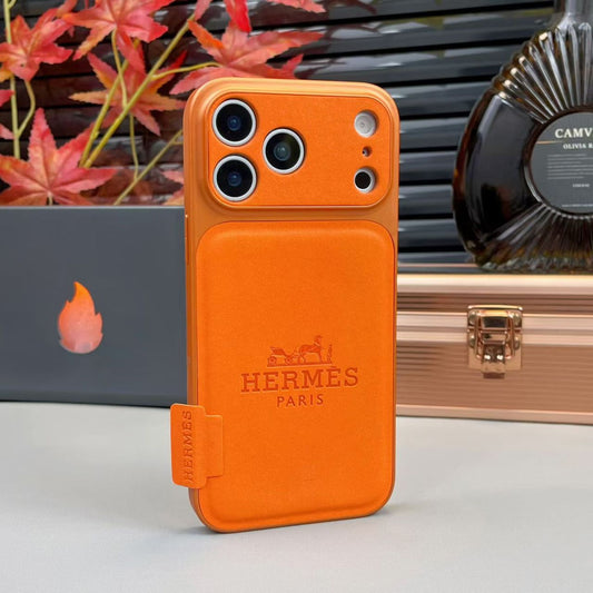 Hermes 高級皮革 iPhone 保護殼 – 奢華保護