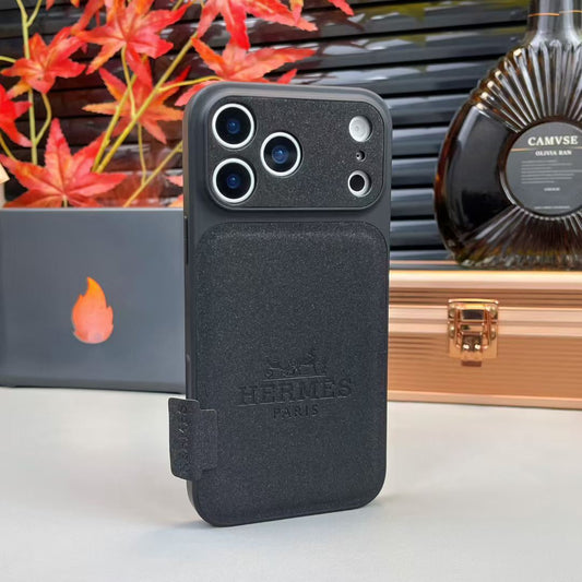 Hermes 高級皮革 iPhone 保護殼 – 奢華保護