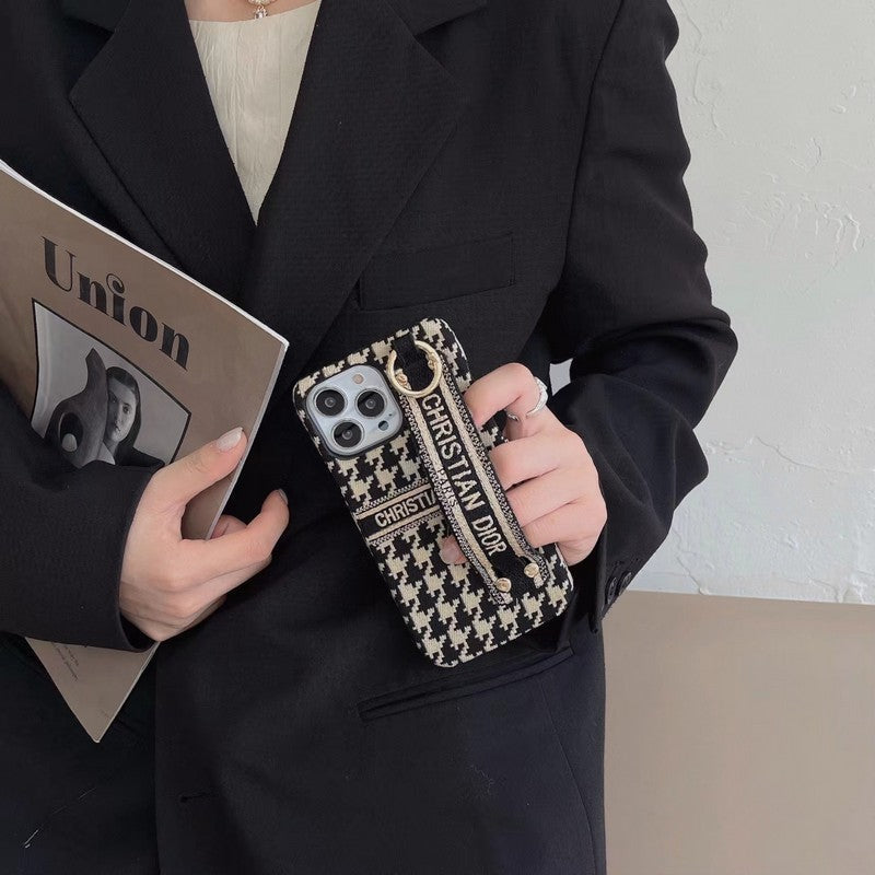 IPhone-Hülle mit Hahnentrittmuster für CDs