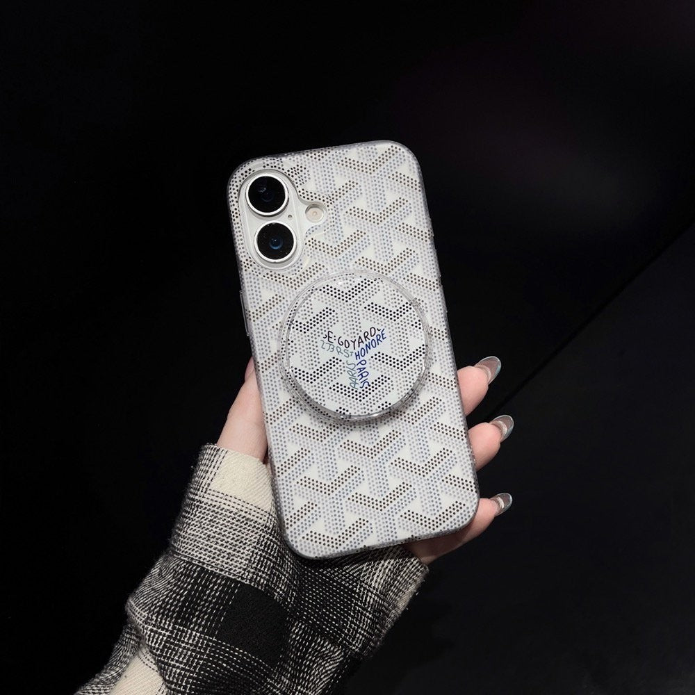 Estuche MagSafe inspirado en patrones con agarre desmontable