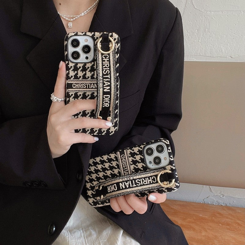 IPhone-Hülle mit Hahnentrittmuster für CDs