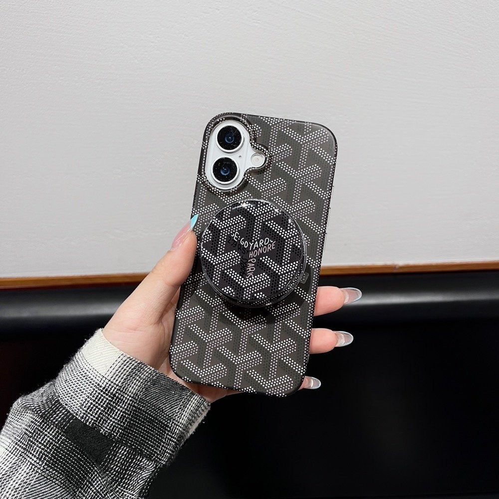 Estuche MagSafe inspirado en patrones con agarre desmontable