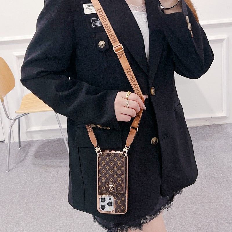 Etui na iPhone'a Lou w kolorze złotym