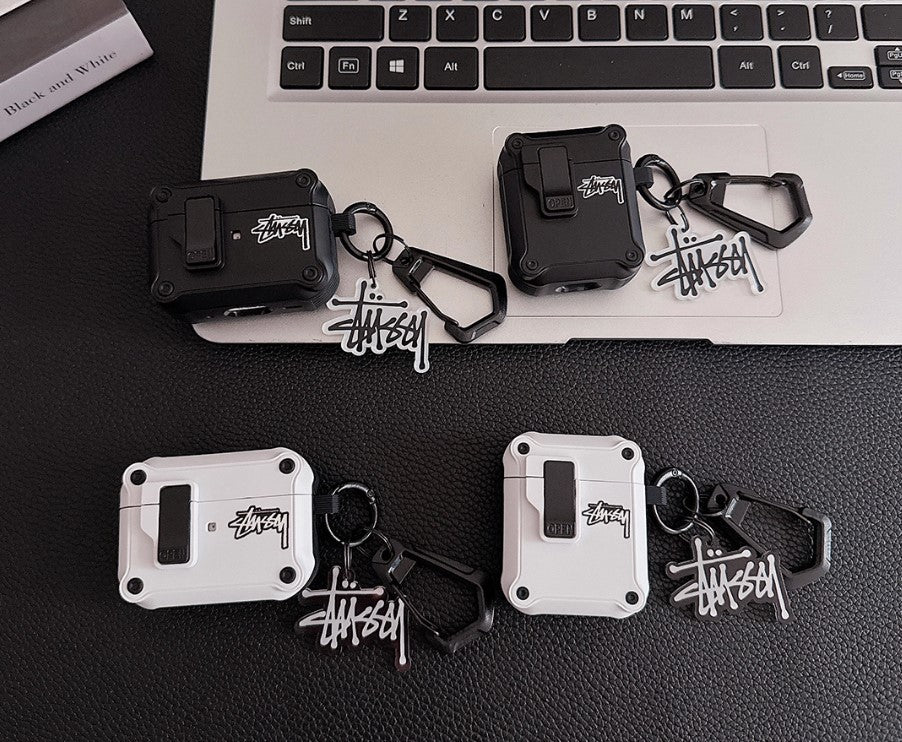 Logo Design Robust AirPods-deksel med karabinkrok