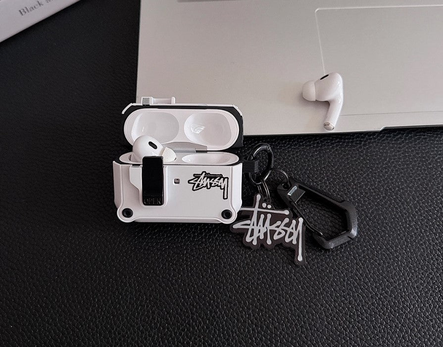 Logo Design Robust AirPods-deksel med karabinkrok