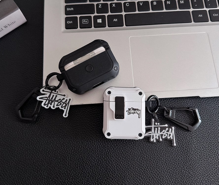 Logo Design Robust AirPods-deksel med karabinkrok