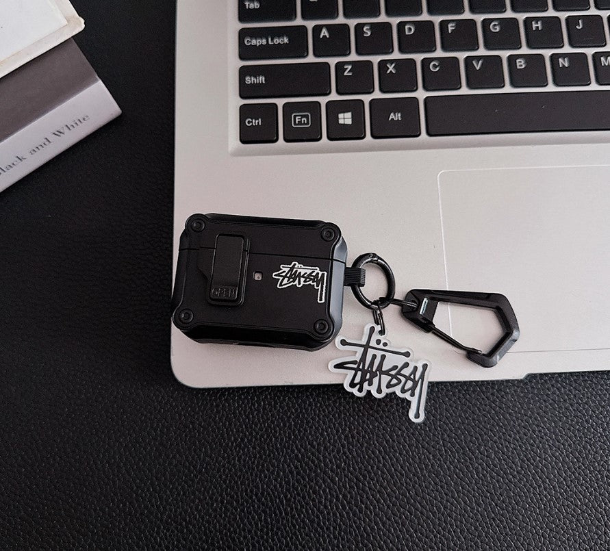Logo Design Robust AirPods-deksel med karabinkrok
