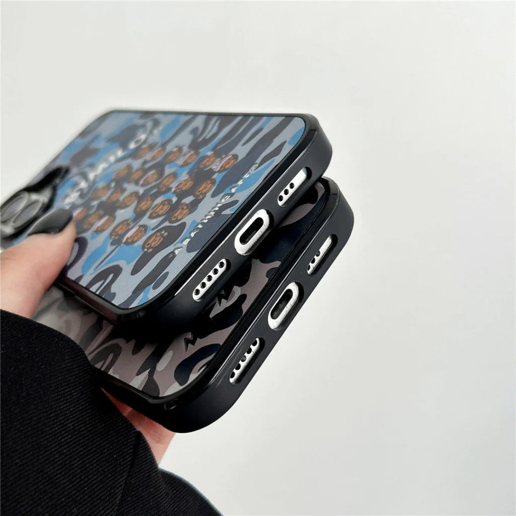 Camo Baby Monkey 미러 아이폰 케이스