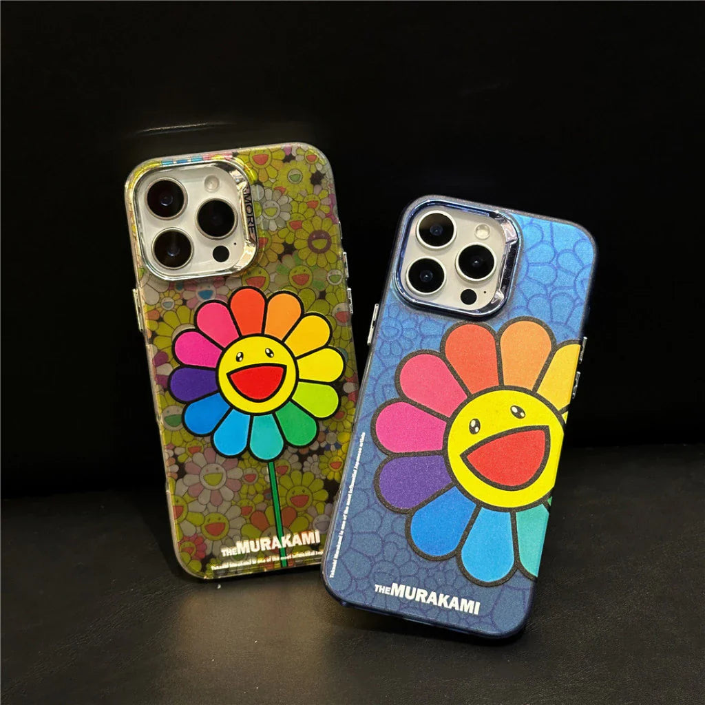 Niedliche Sonnenblumen-Kawaii-iPhone-Hülle
