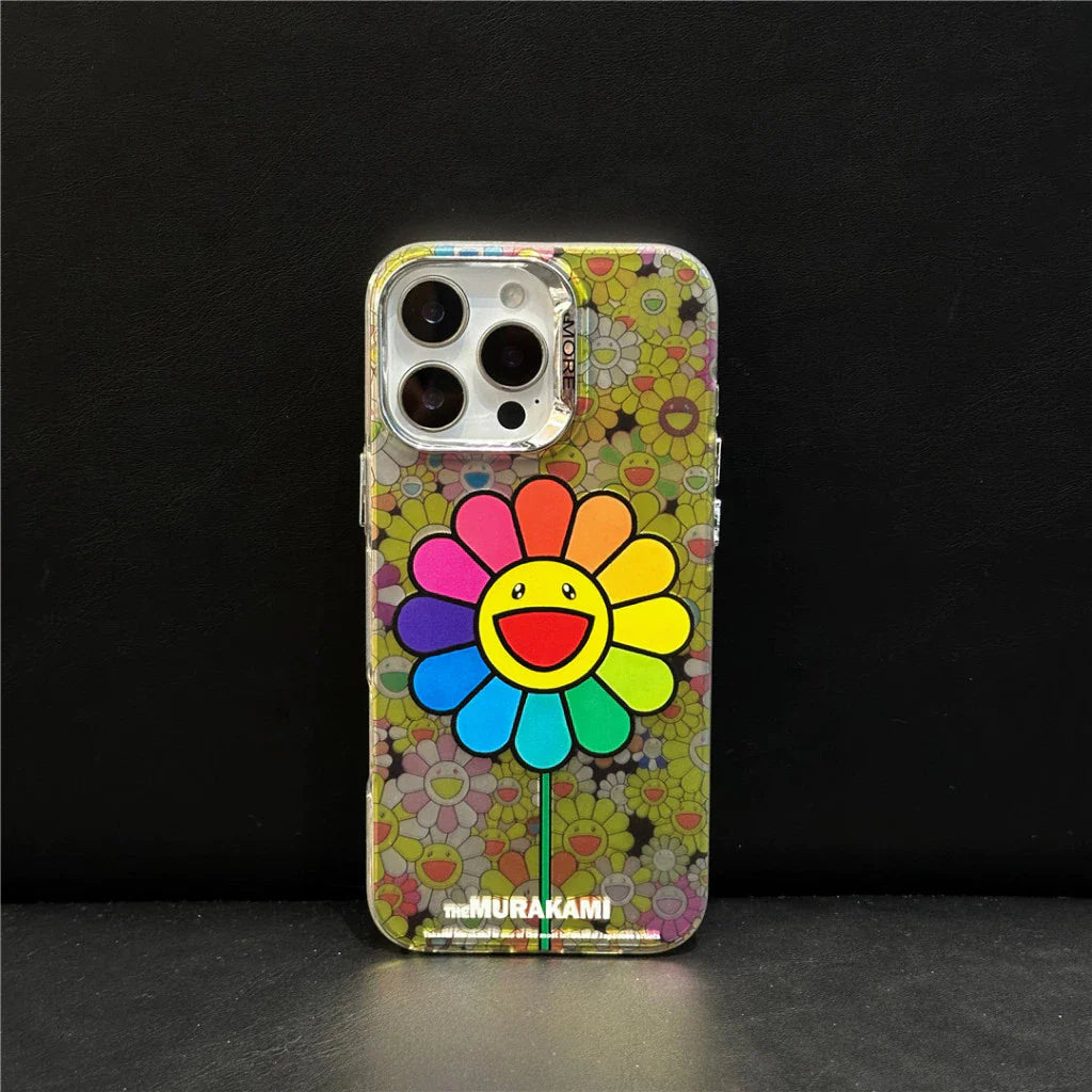 Niedliche Sonnenblumen-Kawaii-iPhone-Hülle