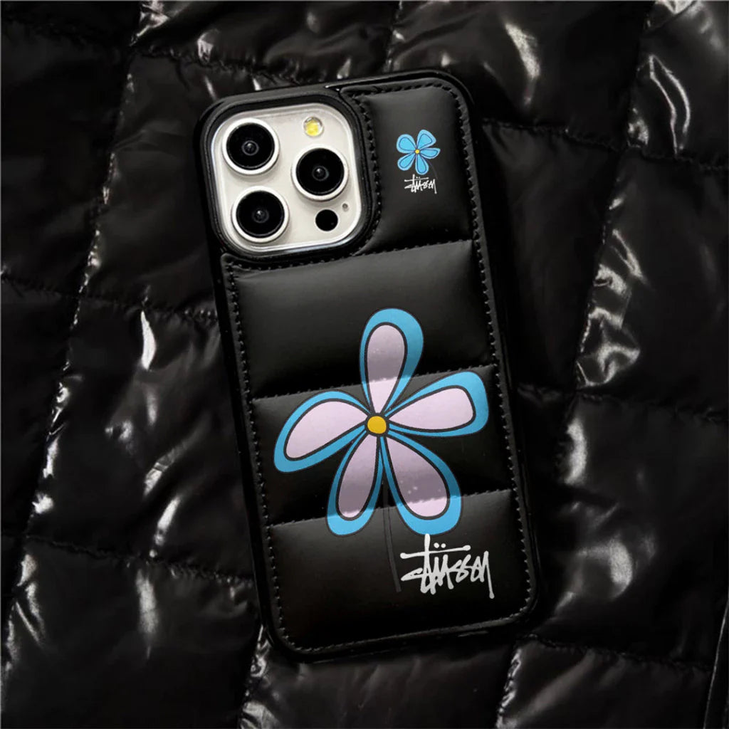 Capa para iPhone com soprador de flores streetwear