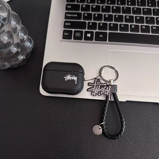 Lichee Grain logós AirPod tok fonott szíjjal