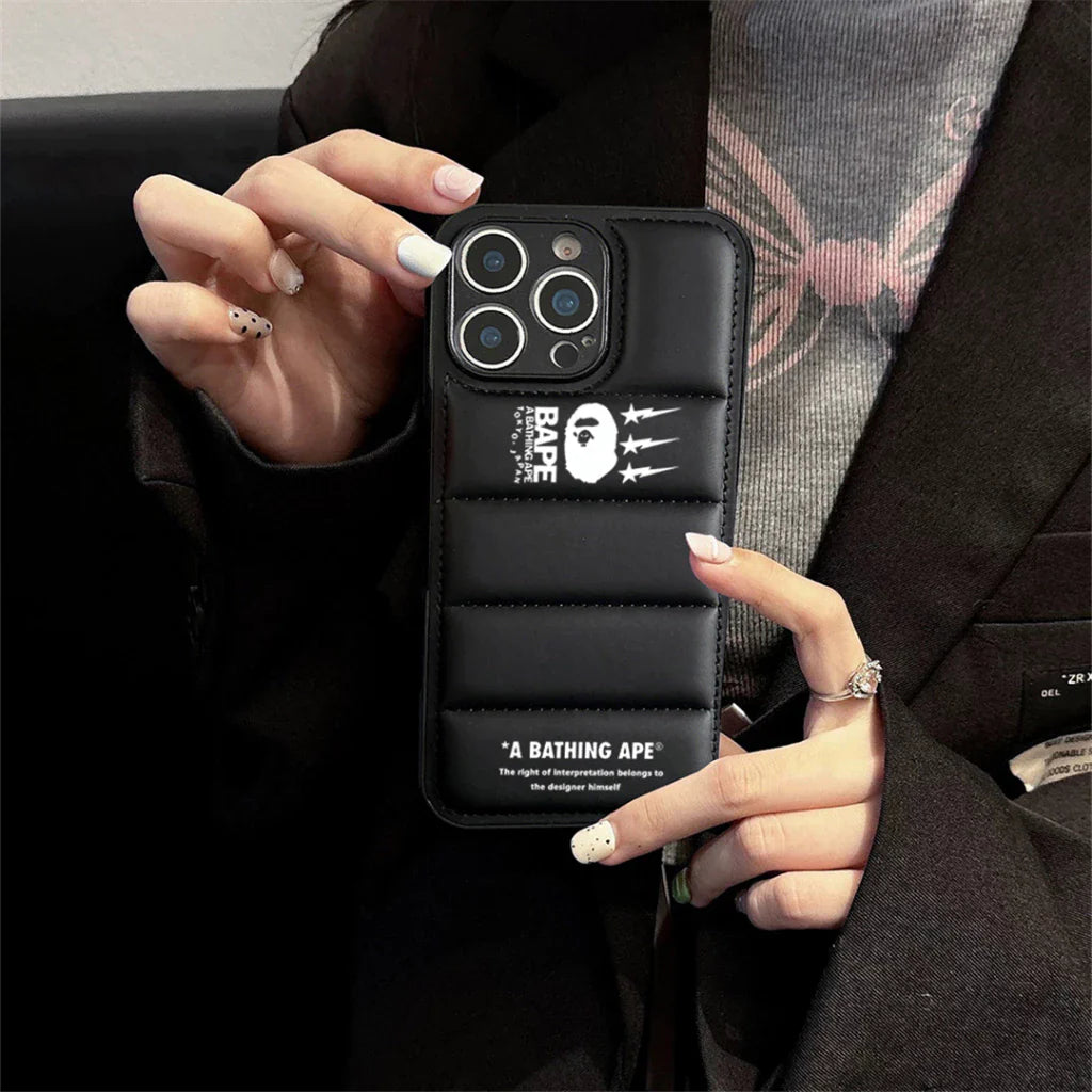 Capa para iPhone Ape Design Black Down Filled Puffer