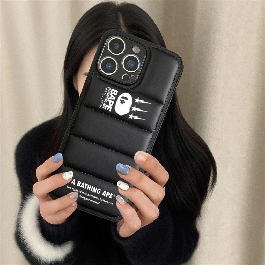 Capa para iPhone Ape Design Black Down Filled Puffer
