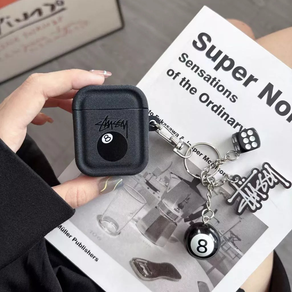 Custodia per AirPods a 8 sfere con portachiavi