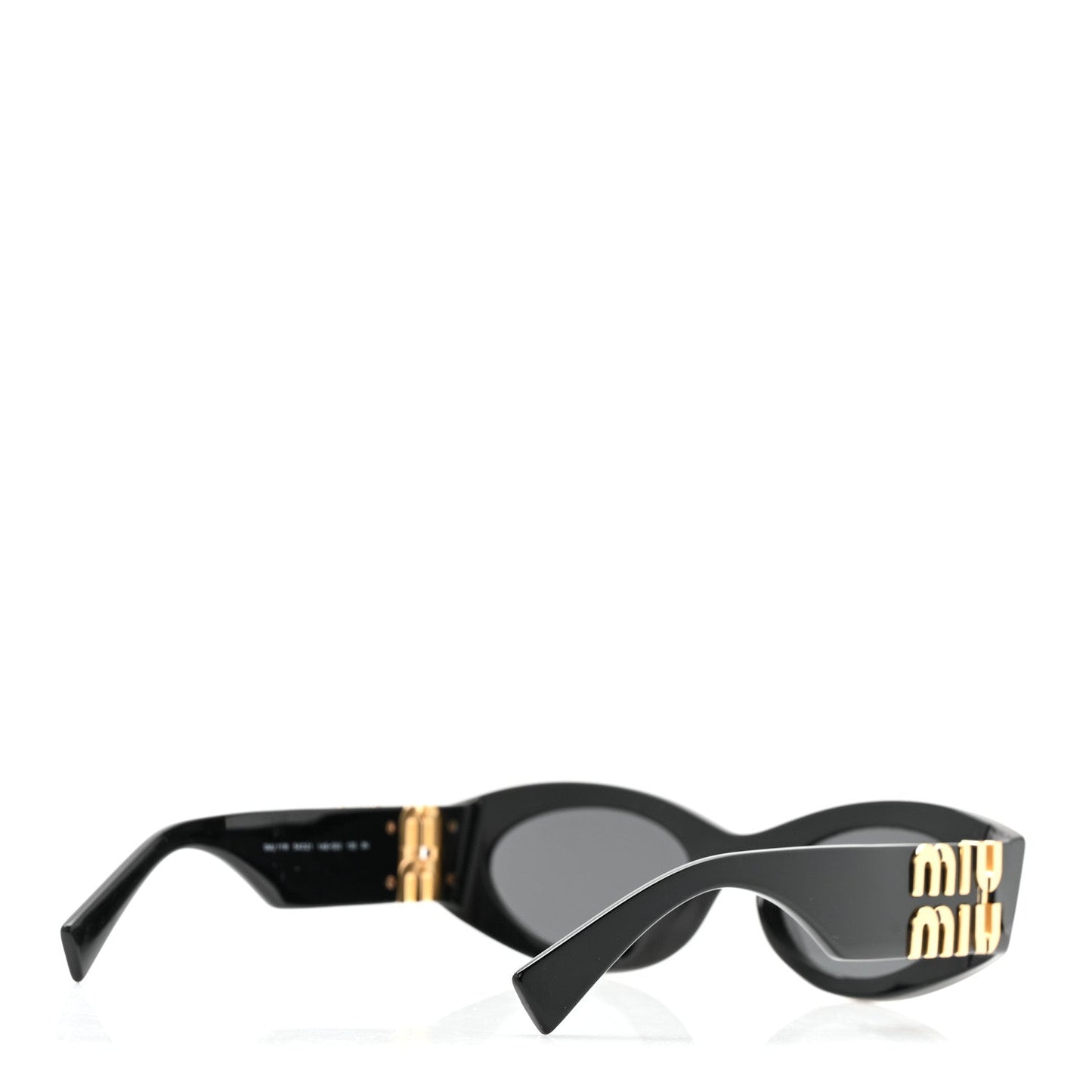 Acetate Oval Glimpse Sunglasses Black