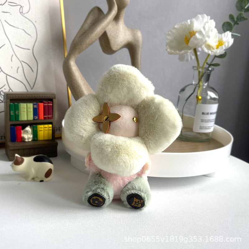 Grazioso portachiavi di peluche a forma di girasole – Ciondolo per borsa Vivian Doll per donna, auto & Decorazione dello zaino