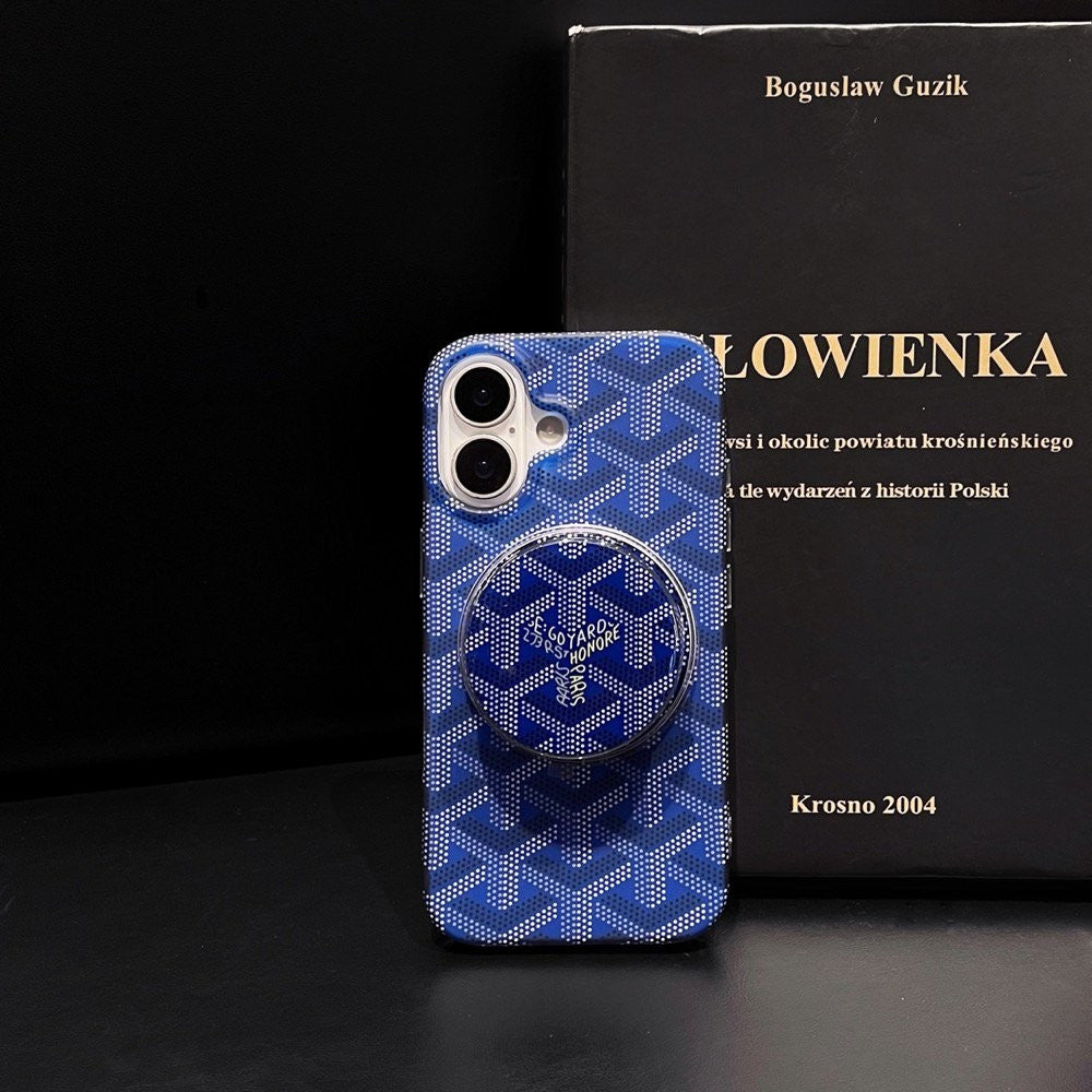 Estuche MagSafe inspirado en patrones con agarre desmontable