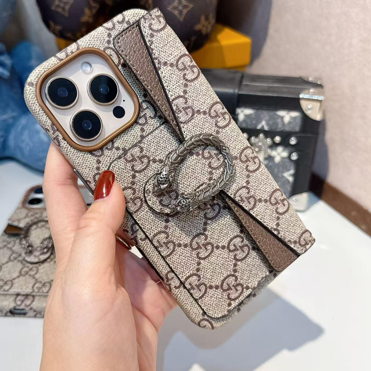 GG 經典帆布卡包 iPhone 手機殼