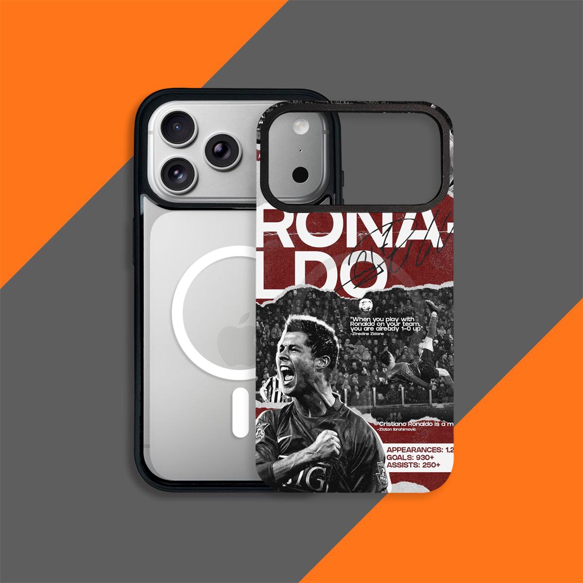 Football Legends Magnetic Phone Case – Shockproof Soft TPU with Interchangeable Back