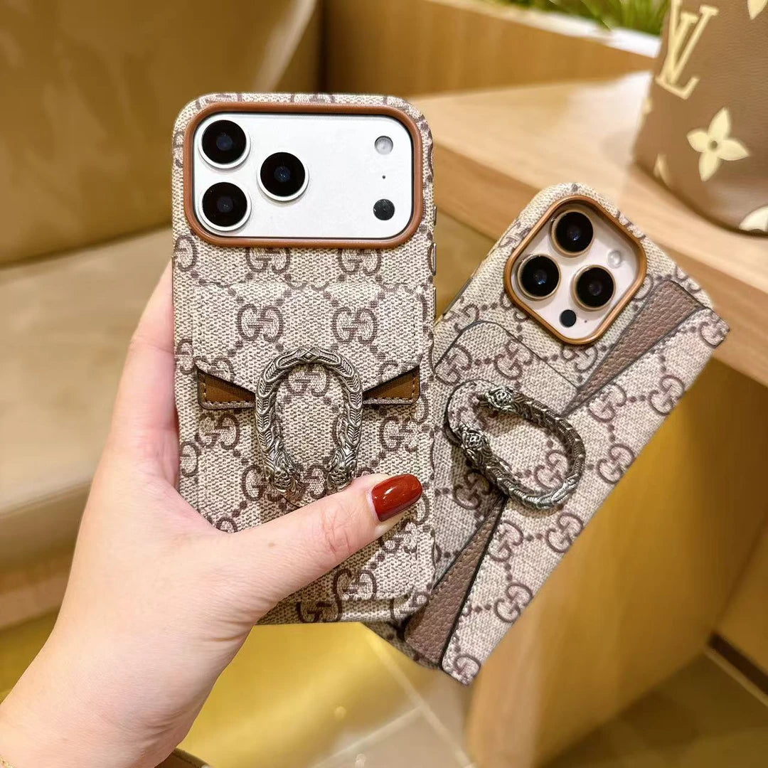 GG 經典帆布卡包 iPhone 手機殼