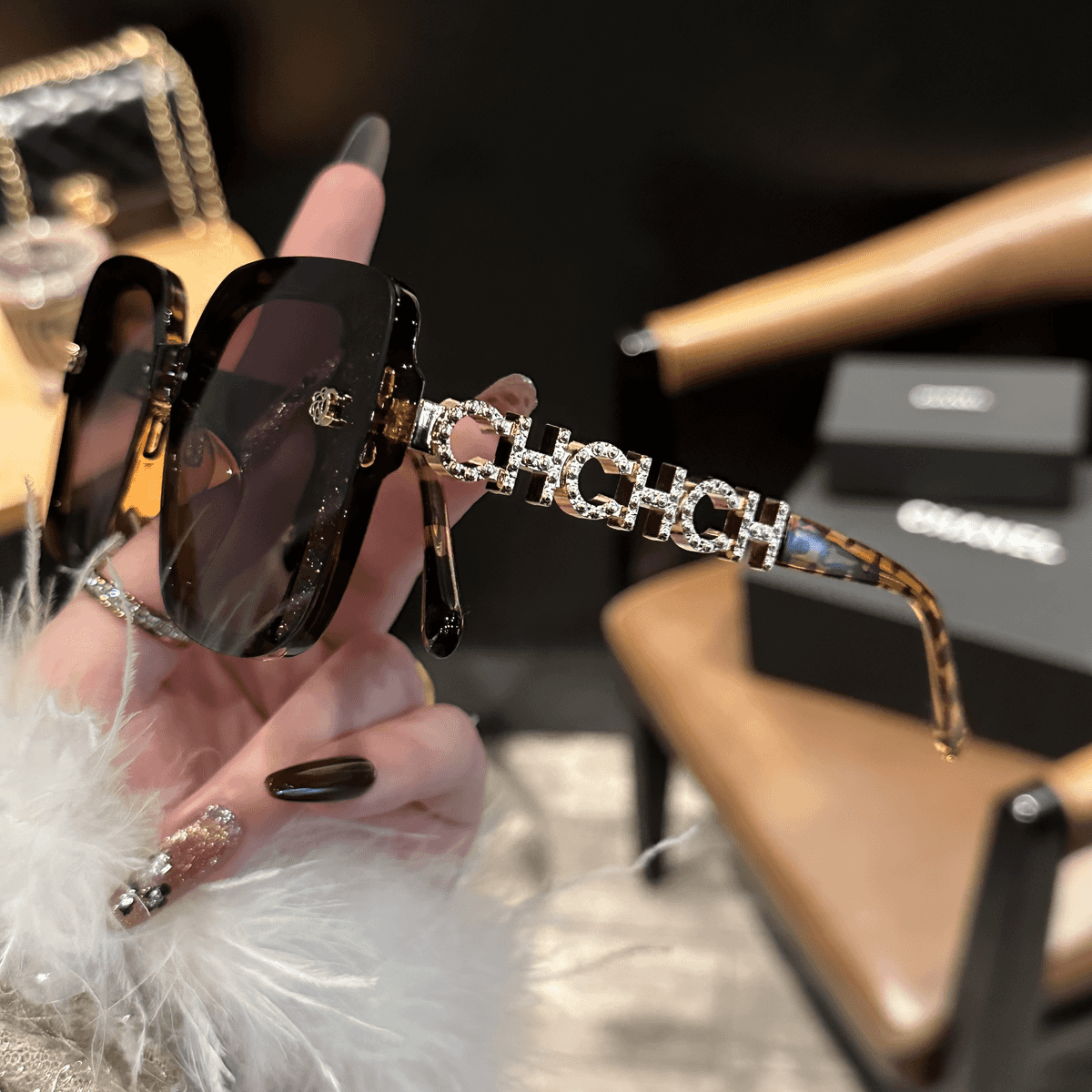 Custom Luxury HD Polarized Solglasögon för kvinnor - UV-skydd för bilkörning och resor