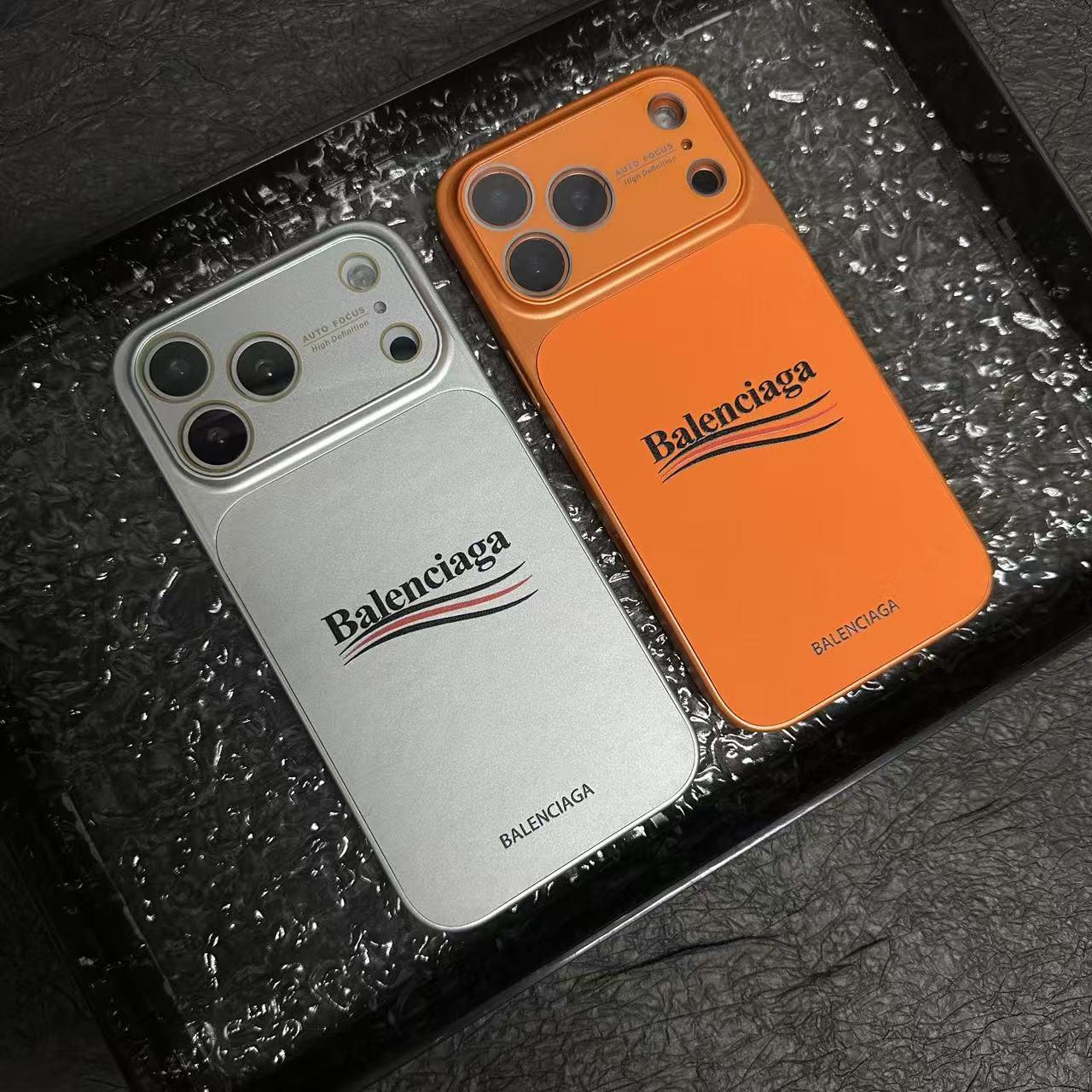 Balenciaga-Inspired Matte Protective iPhone Case with Full-Lens Protection