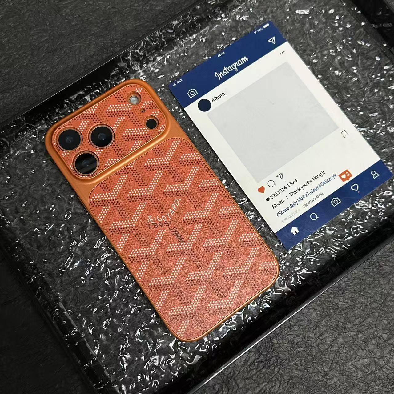 G-Y Stylish Embossed Texture Case for iPhone
