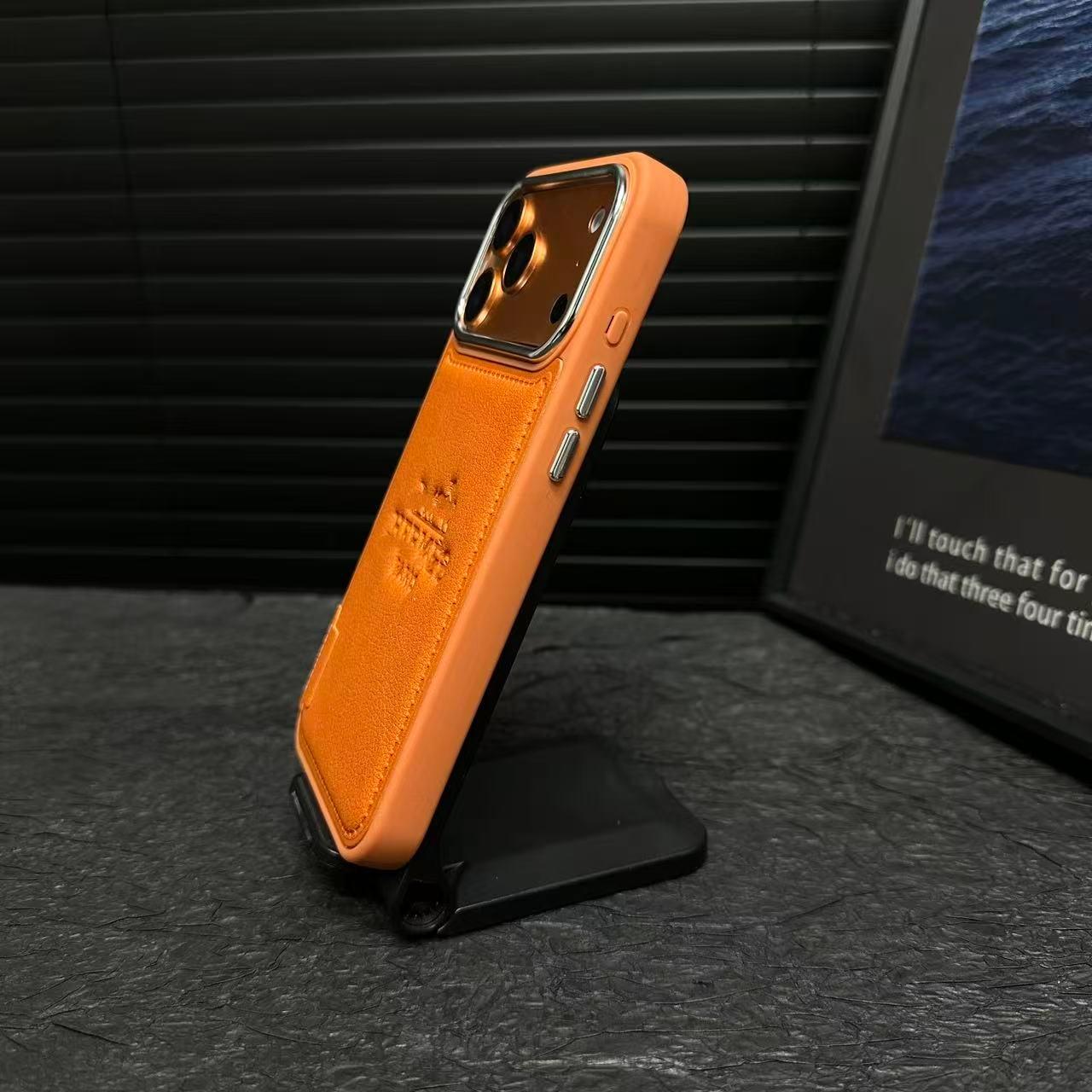 Luxus bőr kihajtható tok – Prémium lencsevédelem