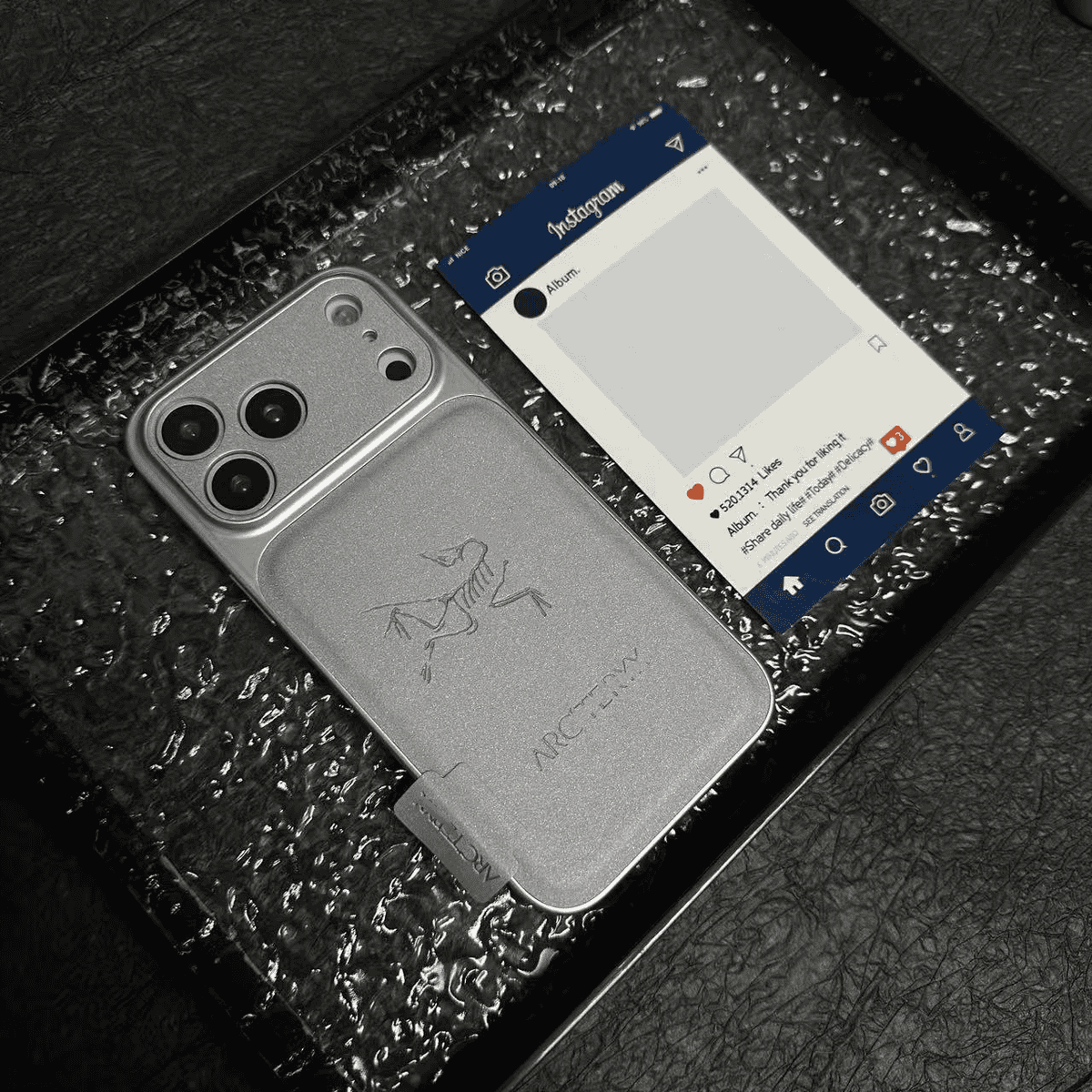 Lyxigt iPhonefodral utomhus