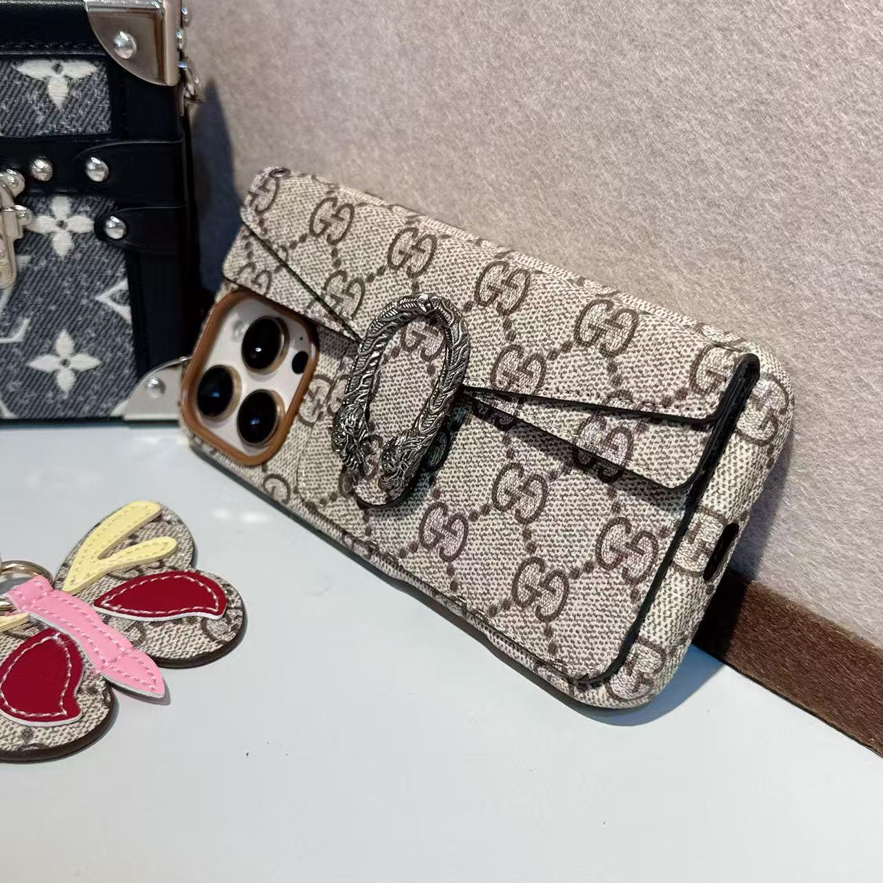 GG 經典帆布卡包 iPhone 手機殼