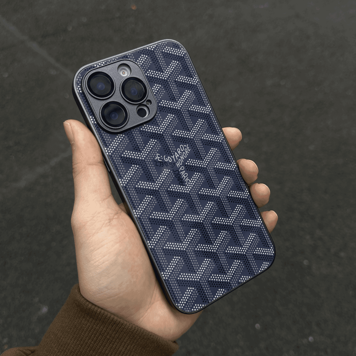 G-Y Luxury Geometric Monogram iPhone Case