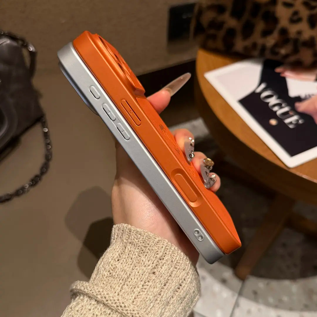 Luxury Embossed Leather Protective iPhone Case