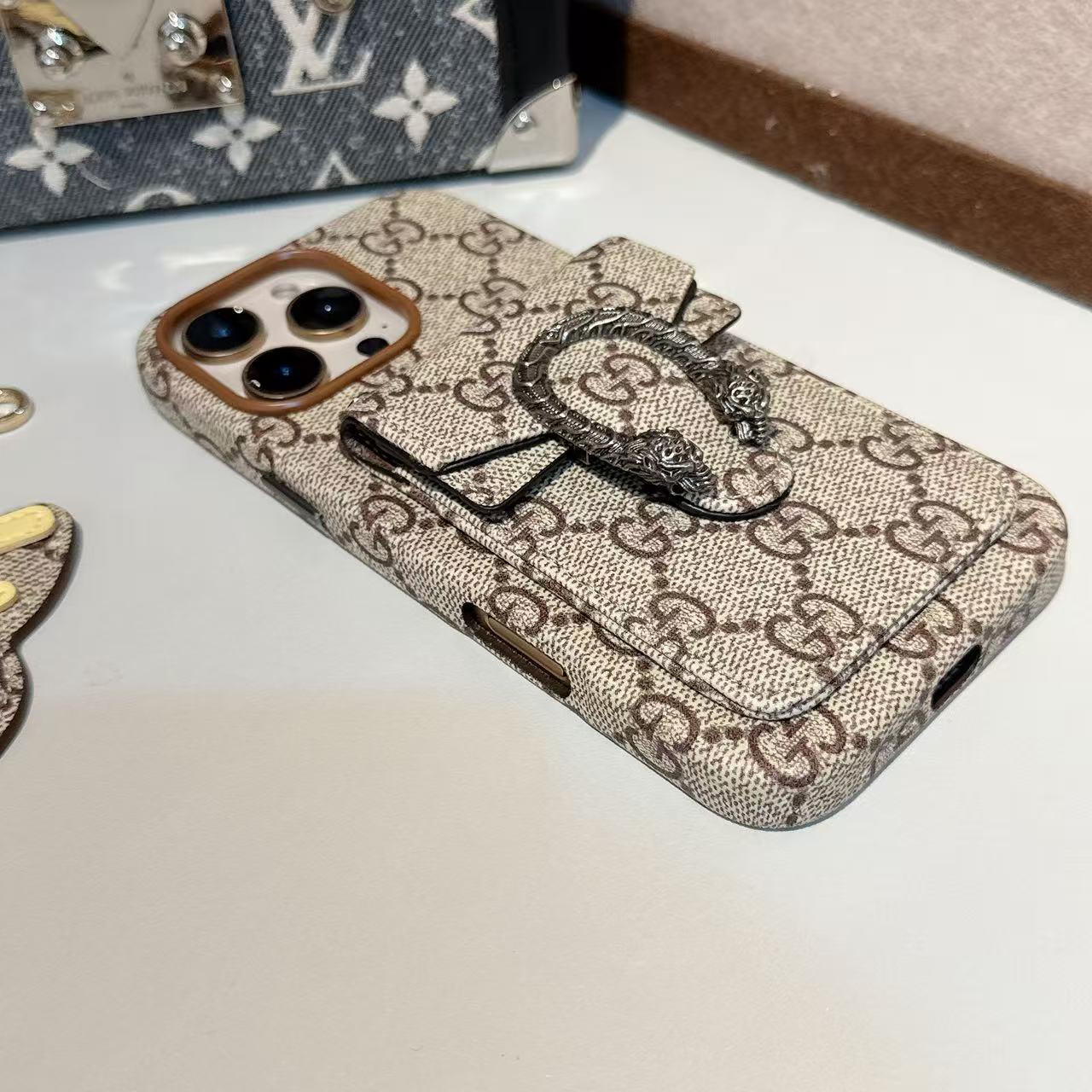 GG 經典帆布卡包 iPhone 手機殼