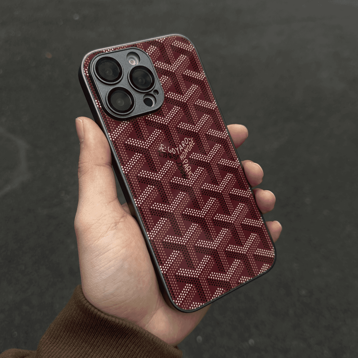 G-Y Luxury Geometric Monogram iPhone Case