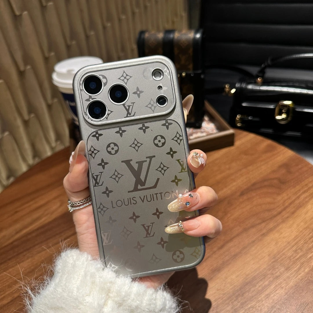 Luxury Monogram Matte Case with Shock-Absorbing Soft Edges