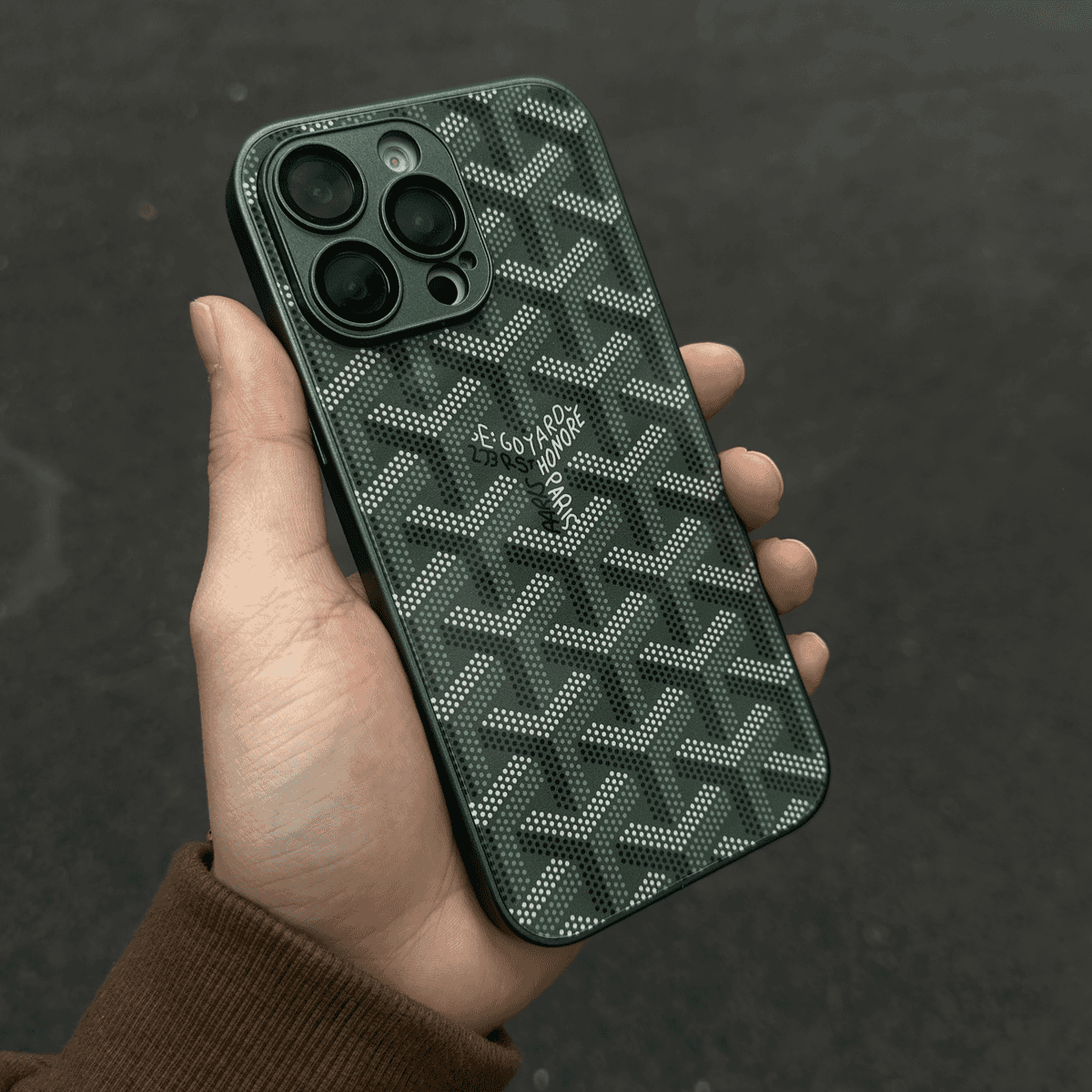 G-Y Luxury Geometric Monogram iPhone Case