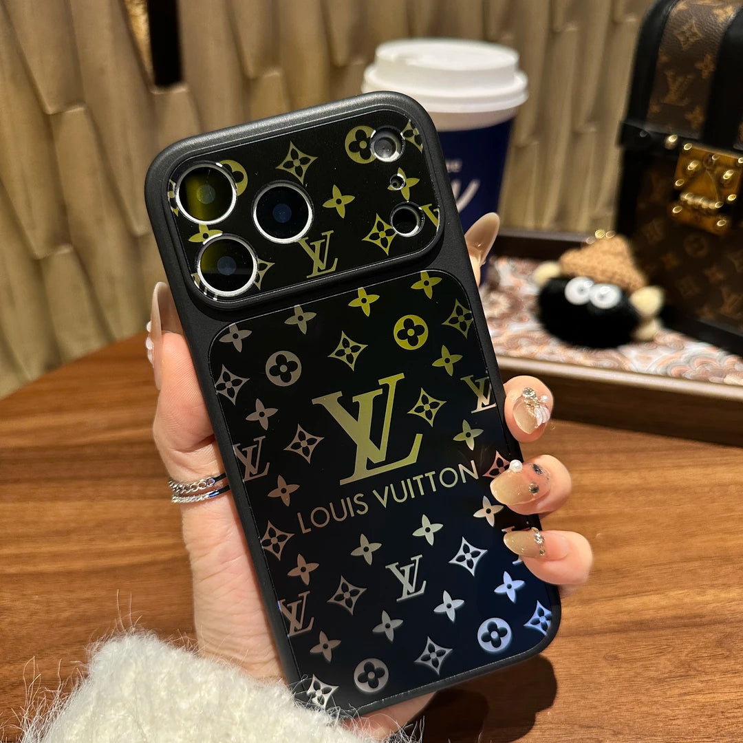 Luxury Monogram Matte Case with Shock-Absorbing Soft Edges