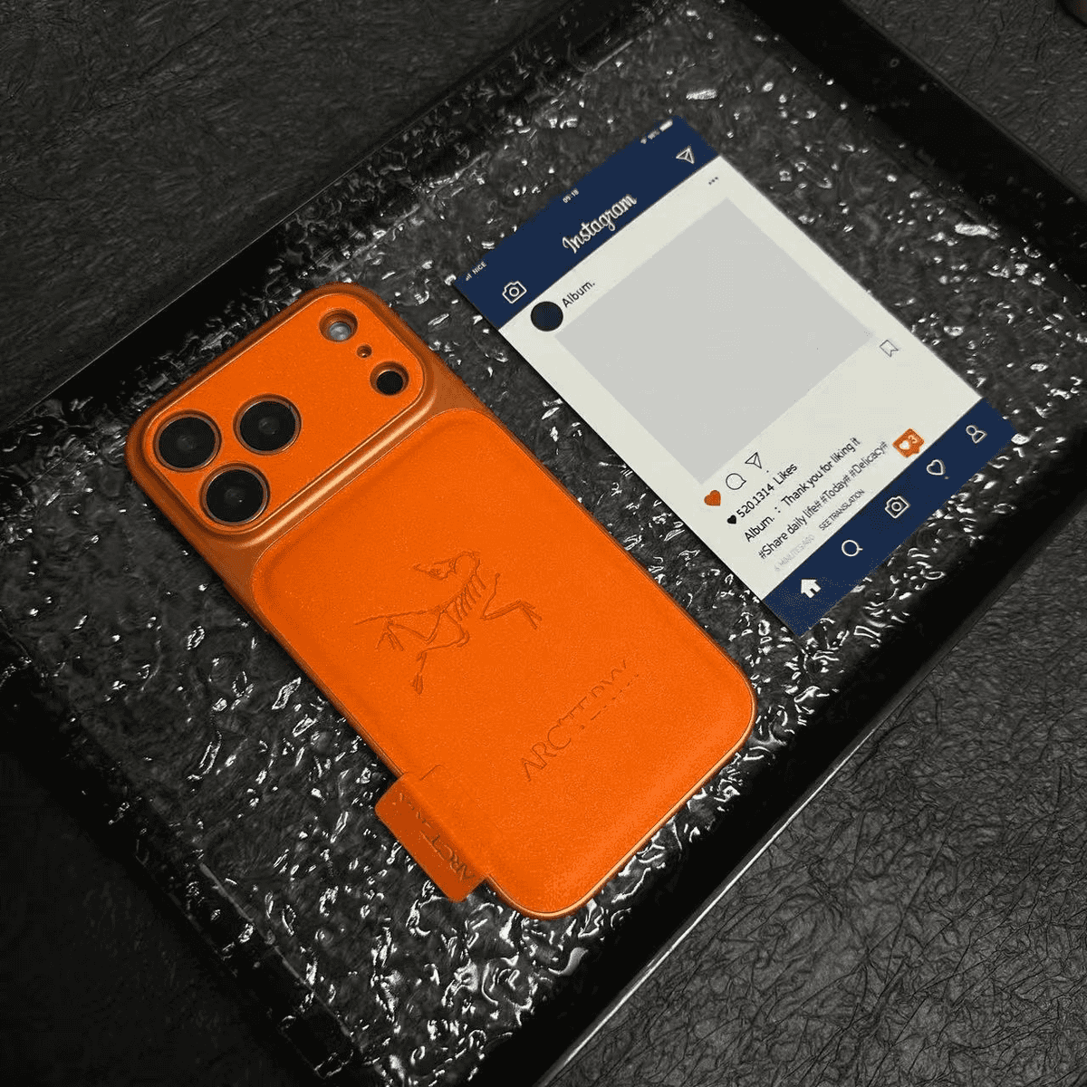 Lyxigt iPhonefodral utomhus