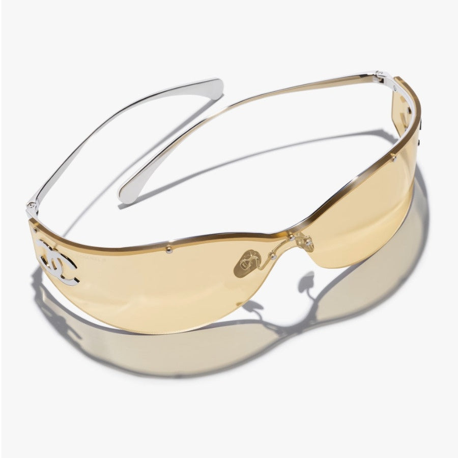 Luxury Rimless Shield Sunglasses | UV400 Fashion Oversized One-Piece Eyewear